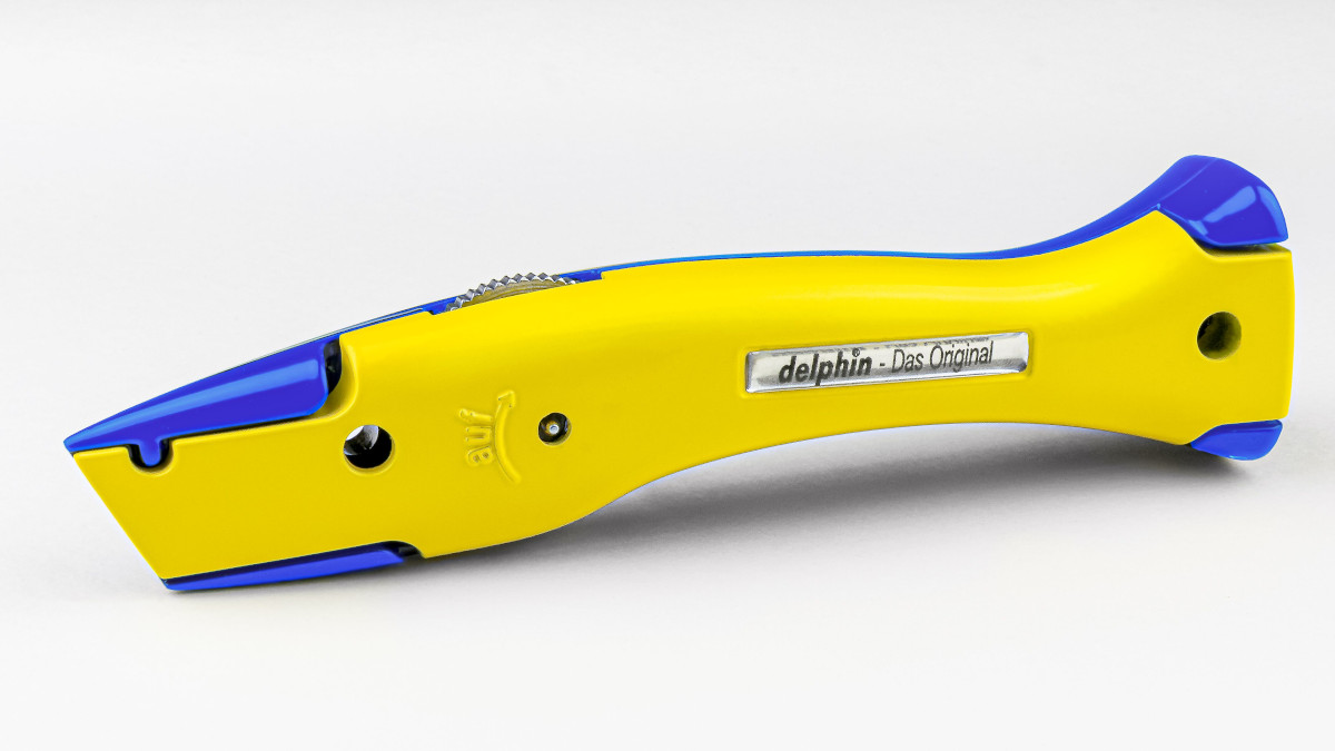 Delphin® 03 - Universalmesser Das Original, Club-Edition 2-farbig, gelb-blau Delphin® 03 - Universalmesser Das Original, Club-Edition 2-farbig, gelb-blau