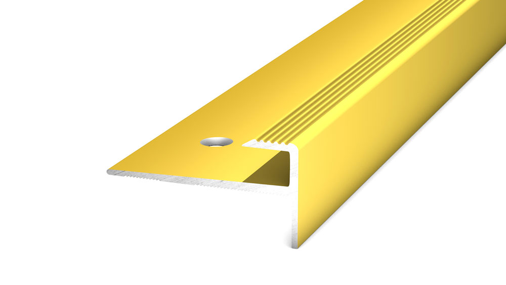 PRINZ Treppenkantenprofil mit Einschub Nr. 176, 30 x 15 mm, 250 cm, gold PRINZ Treppenkantenprofil mit Einschub Nr. 176, 30 x 15 mm, 250 cm, gold