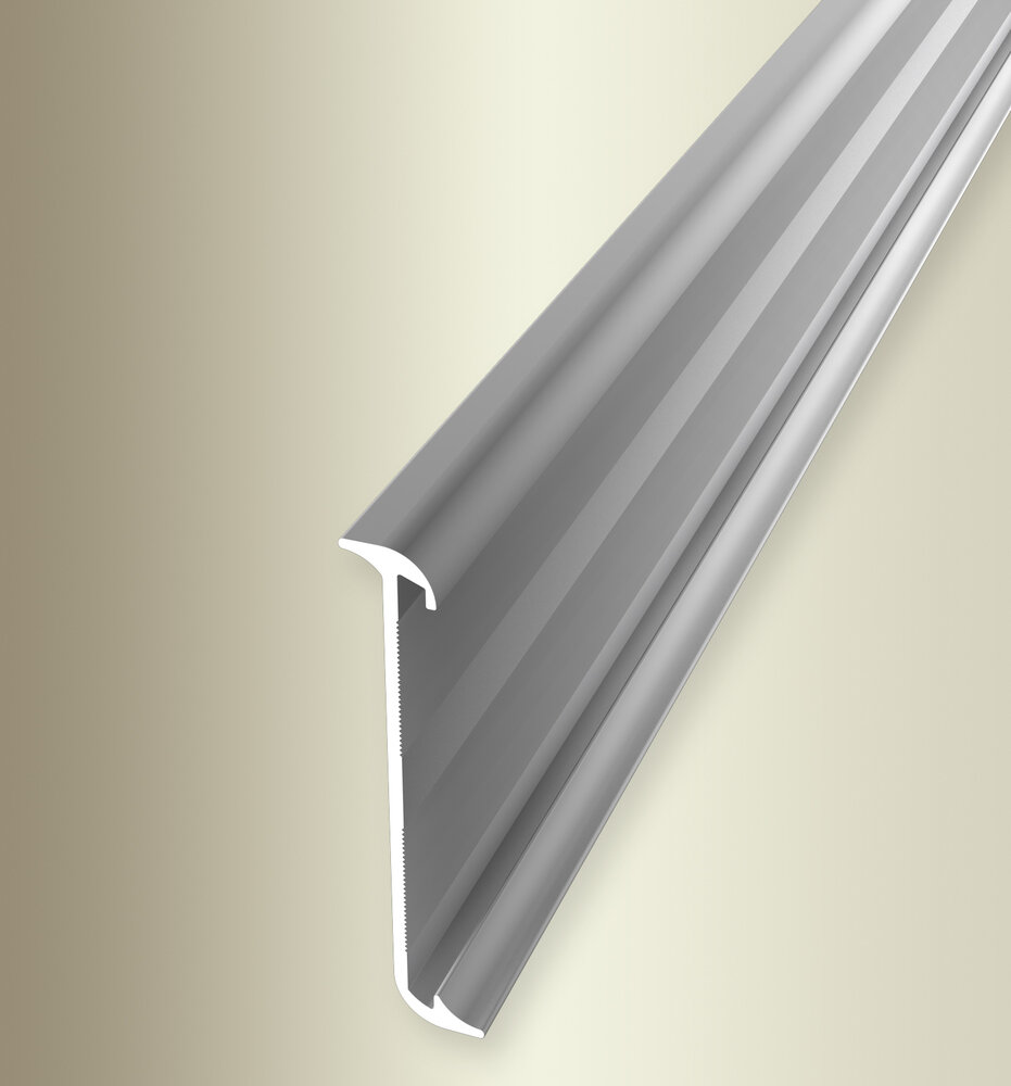 Küberit Aluminium Sockelleiste 945 U; 250 cm, silber (F4)