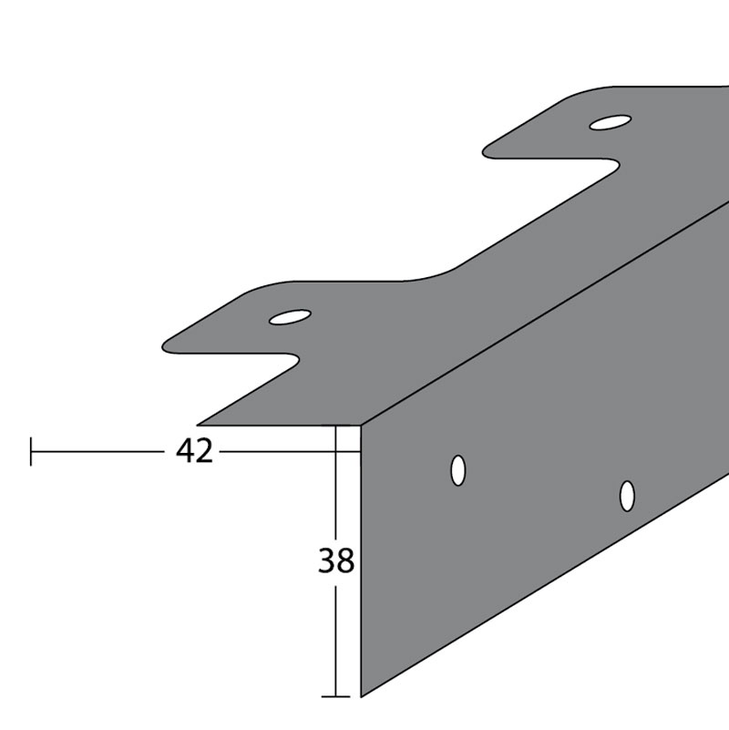 PRINZ Reparaturwinkel mit 38 mm für Holzstufen 25 Stück im Paket