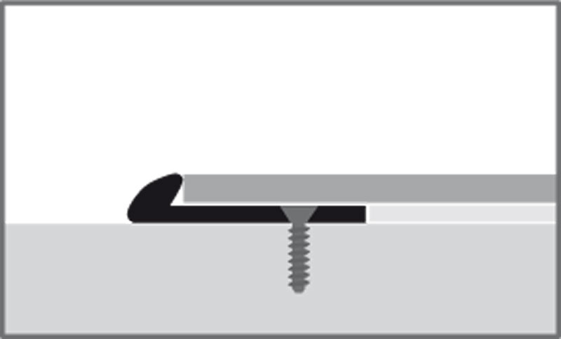 Küberit einfach biegbares Einfassprofil Typ 357 EB, 250 cm, silber (F4)