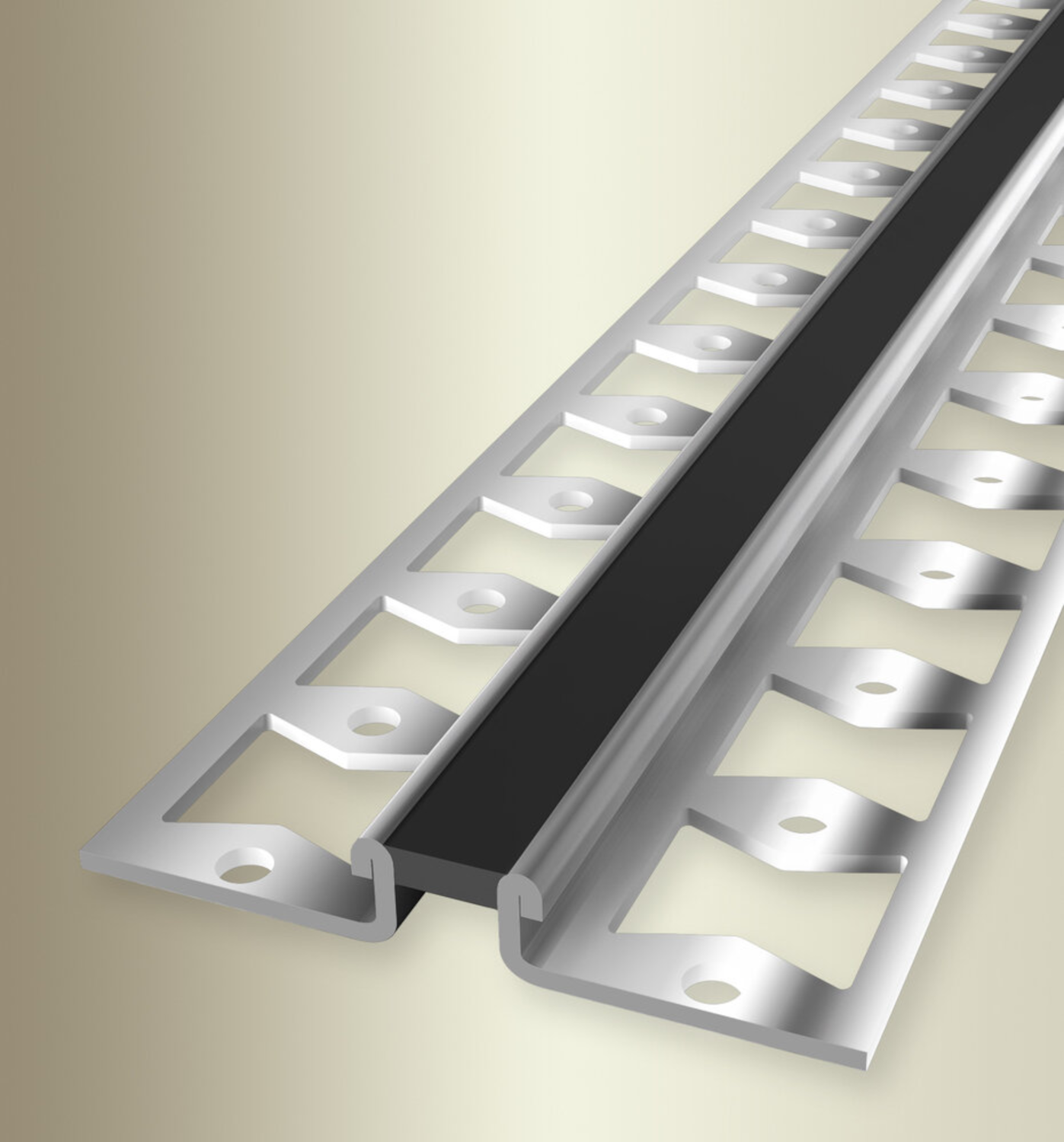 Küberit Edelstahl Dehnungsprofil Typ 307 S, edelstahl, 6 mm, grau, 250cm Küberit Edelstahl Dehnungsprofil Typ 307 S, edelstahl, 6 mm, grau, 250cm