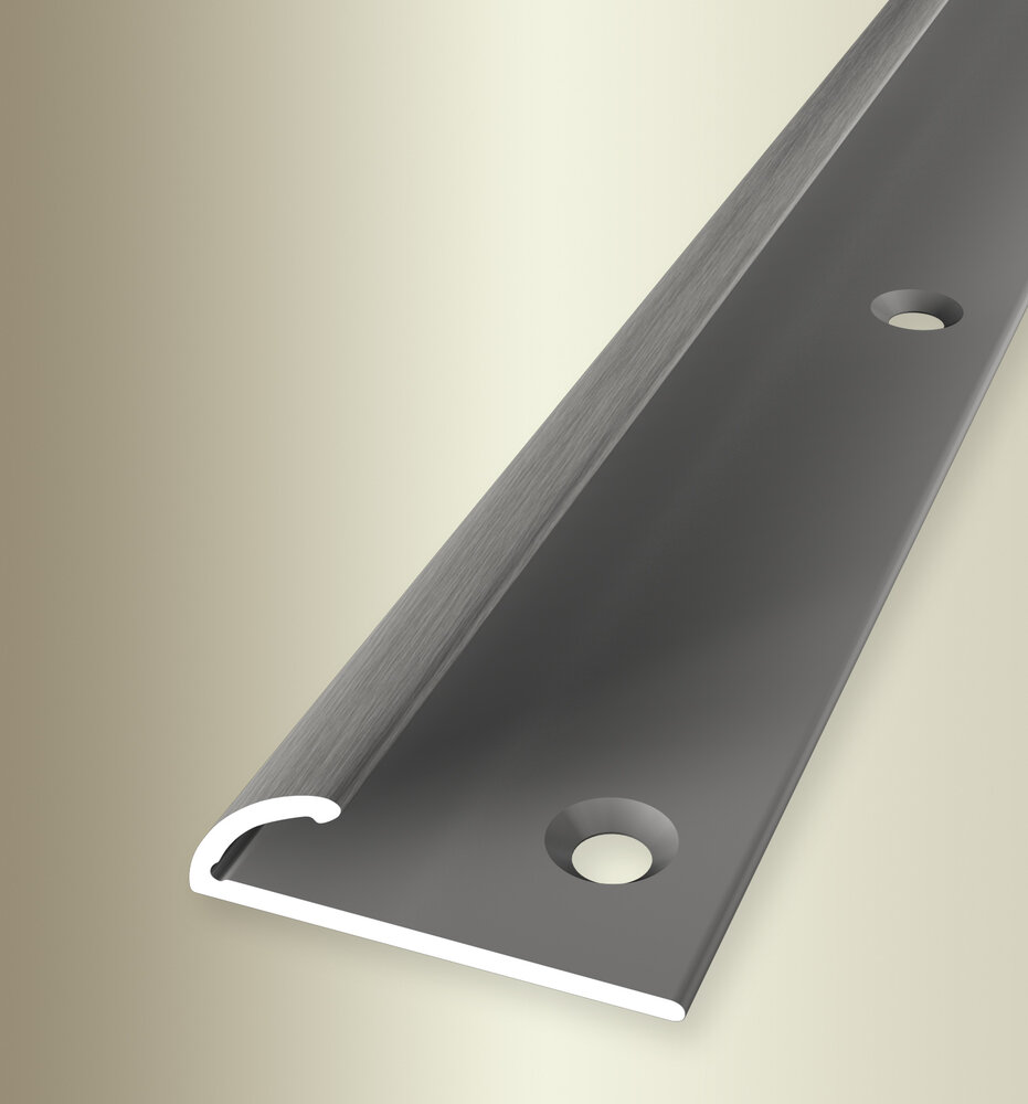 Küberit Alu Abschlussprofil Typ 380, 90 cm, edelstahloptik f.g. (F2G)