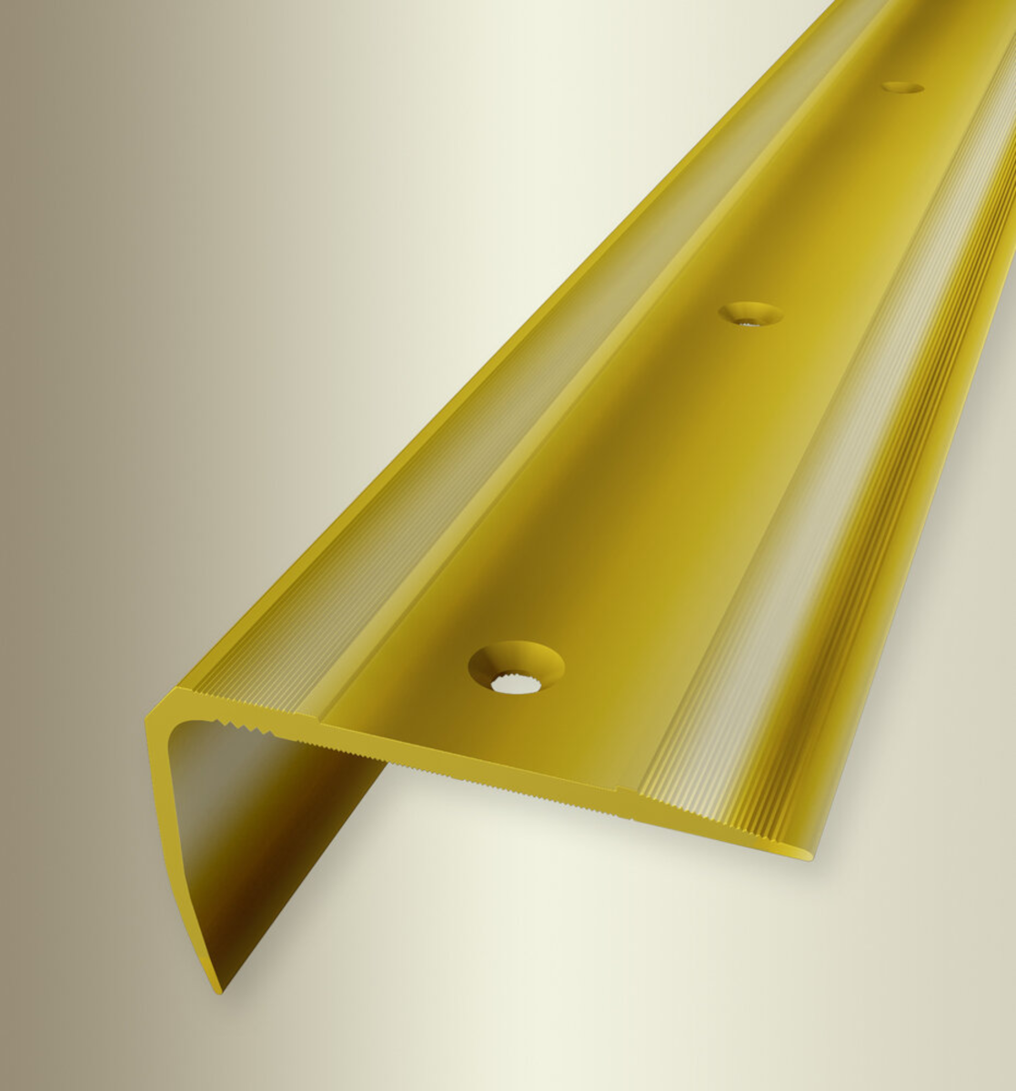 Küberit "Reno TK" Treppenkantenprofil Typ 712, 53 x 23 mm, 500 cm, Messing (F7)