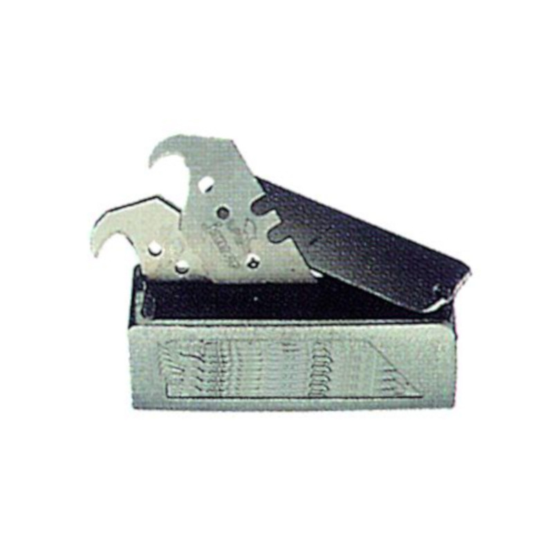 Verschließbox leer Silber Ersatzbox für Harlekin Messer