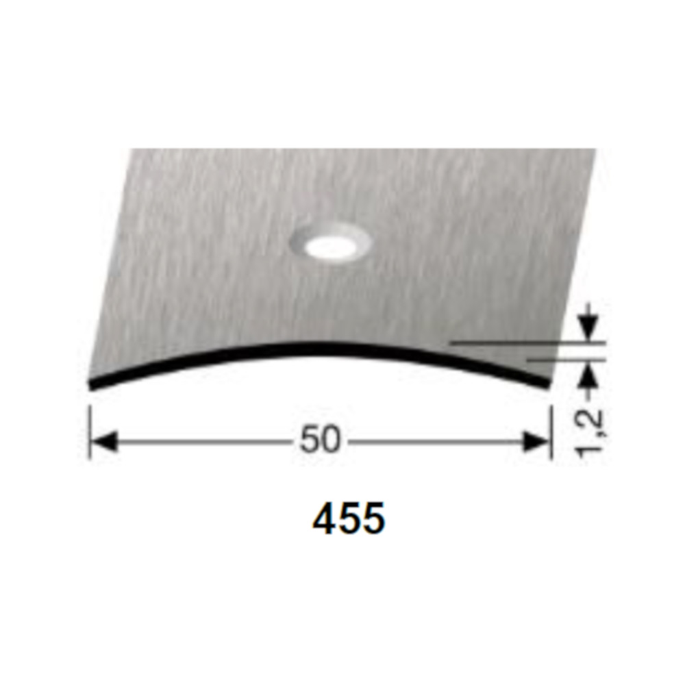 Küberit Übergangsprofil 50 mm, Typ 455 , 90 cm, edelstahl gebürstet (F8G) Küberit Übergangsprofil 50 mm, Typ 455 , 90 cm, edelstahl gebürstet (F8G)