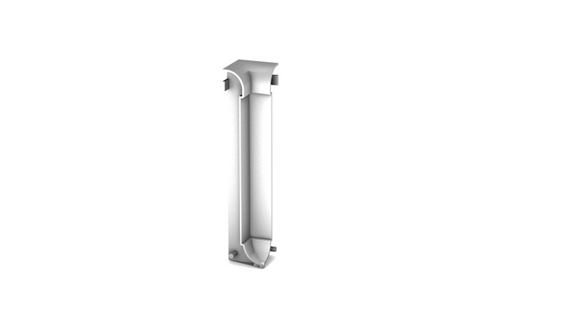 PRINZ Innenecke für Aluminium Sockelleiste Nr. 378, 11 x 60 mm, silber