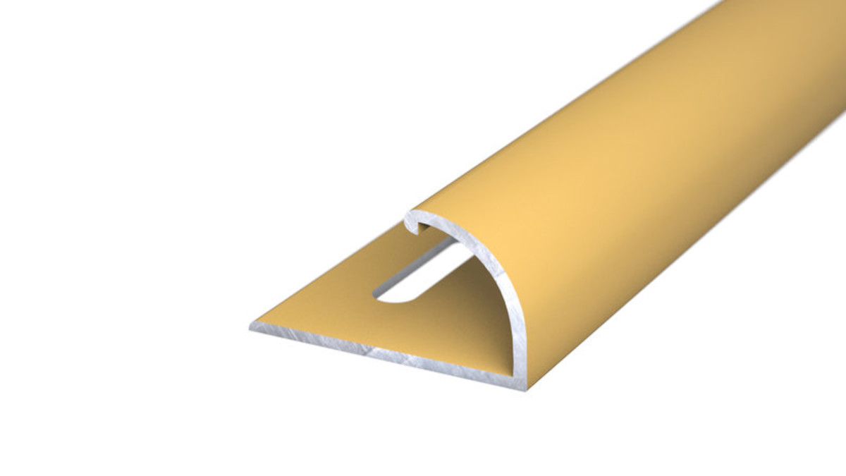 PRINZ Abschlussprofil "Klopfschiene" Nr.140. 100 cm. gold