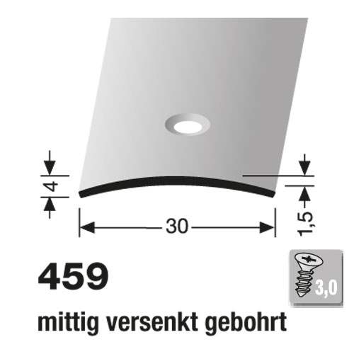 Küberit Alu Übergangsprofil 30 mm, Typ 459, 270 cm, sand (F9)