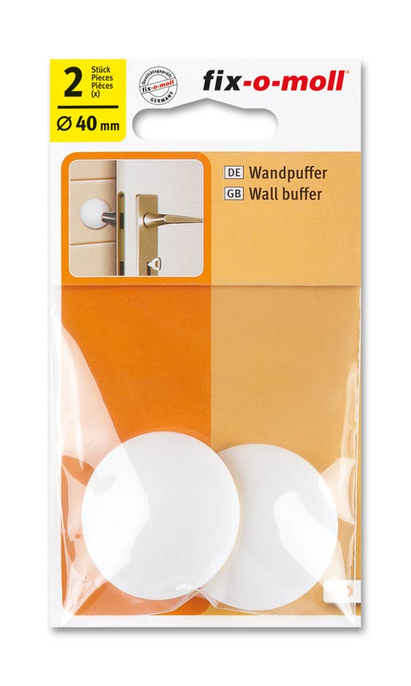 fix-o-moll Wandpuffer Ø 40 mm, weiß, 1 VE = 2 Stück fix-o-moll Wandpuffer Ø 40 mm, weiß, 1 VE = 2 Stück