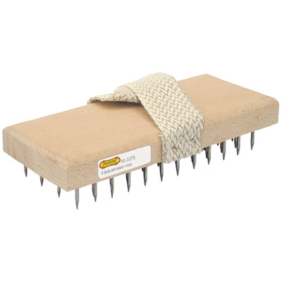 Edelputzkratzer 195 x 85 mm mit 92 Stahlstiften, Holzkörper Edelputzkratzer 195 x 85 mm mit 92 Stahlstiften, Holzkörper