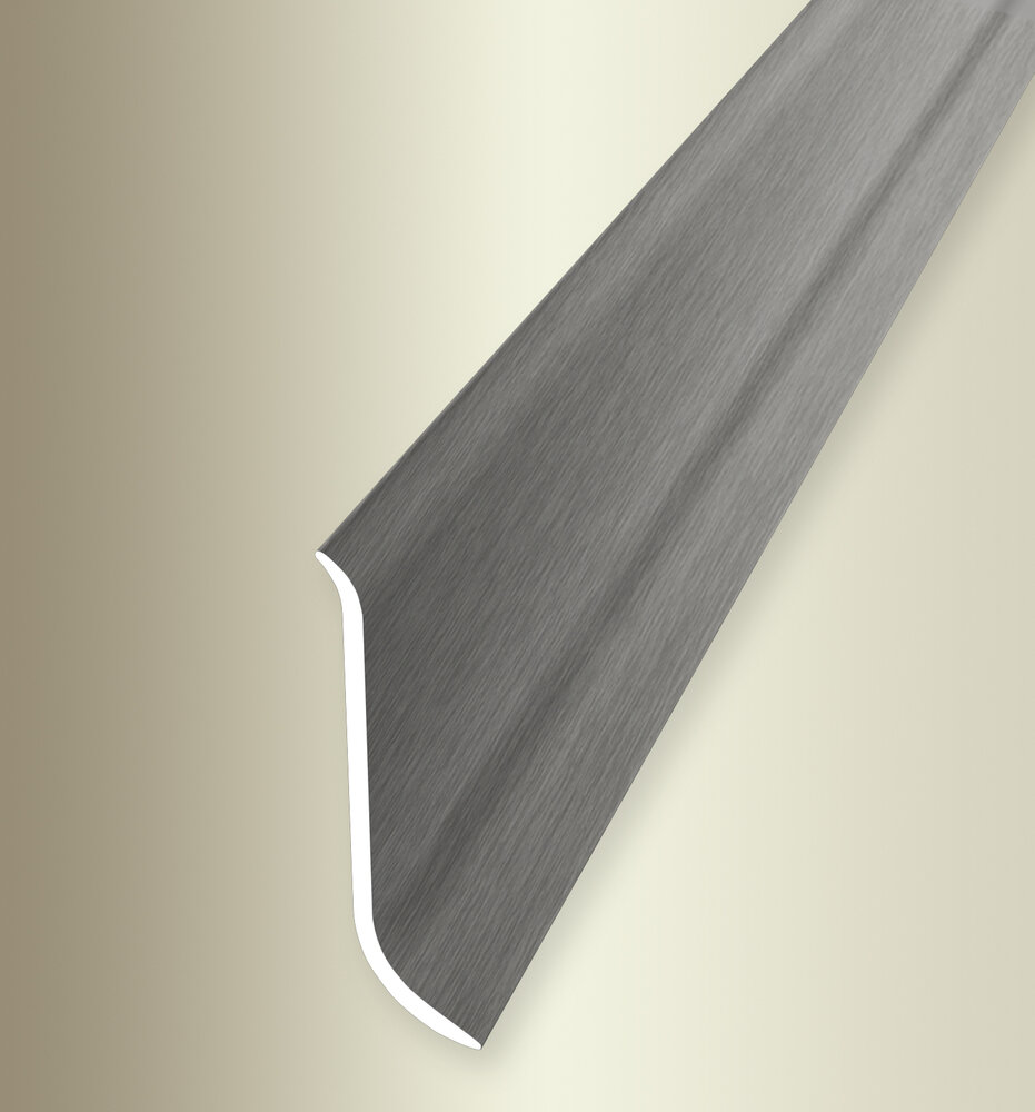 Küberit Alu Sockelleiste Typ 910 U, 250 cm, edelstahloptik f.g. (F2G)