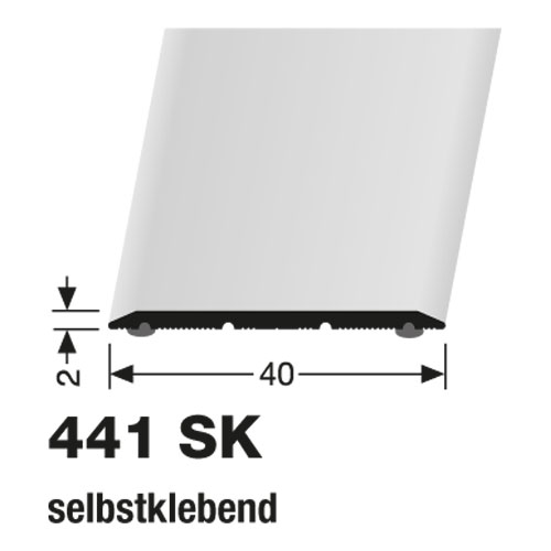 Küberit Alu Übergangsprofil 40 mm Typ 441 SK, 100 cm, platinium f.g. (F1G) Küberit Alu Übergangsprofil 40 mm Typ 441 SK, 100 cm, platinium f.g. (F1G)
