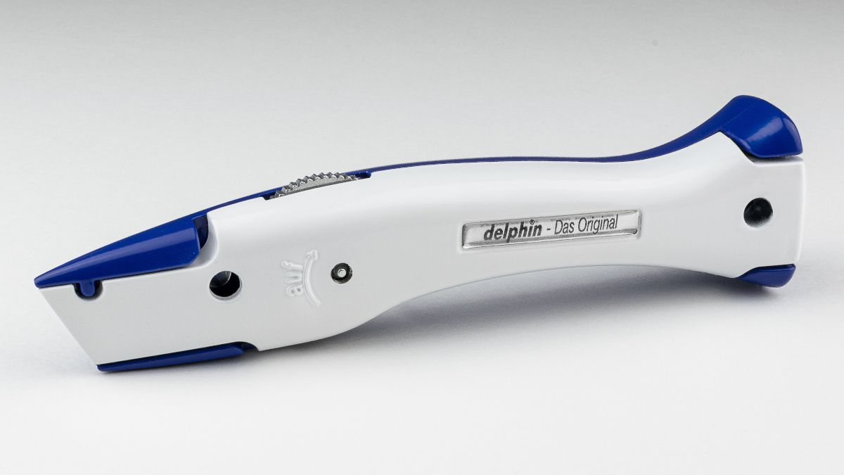 Delphin® 03 - Universalmesser Das Original, Club-Edition 2-farbig, blau-weiß Delphin® 03 - Universalmesser Das Original, Club-Edition 2-farbig, blau-weiß
