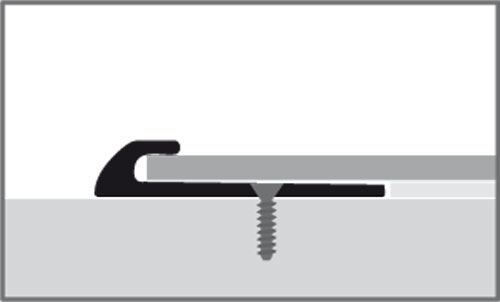 Küberit Abschlussprofil Typ 361/3, 100 cm, edelstahloptik (F2)