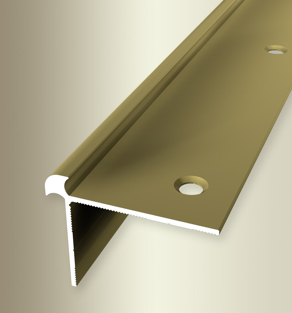 Küberit Alu Treppenkantenprofil Typ 873, 250 cm, gold (F5)