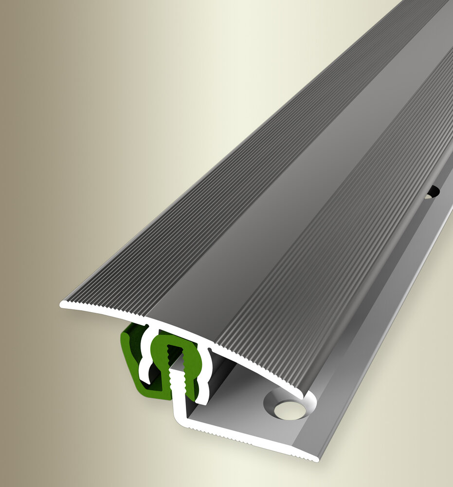 Küberit Übergangsprofil FCS®-788, 7 - 18 mm, Typ 788, 270 cm, edelstahloptik (F2) Küberit Übergangsprofil FCS®-788, 7 - 18 mm, Typ 788, 270 cm, edelstahloptik (F2)