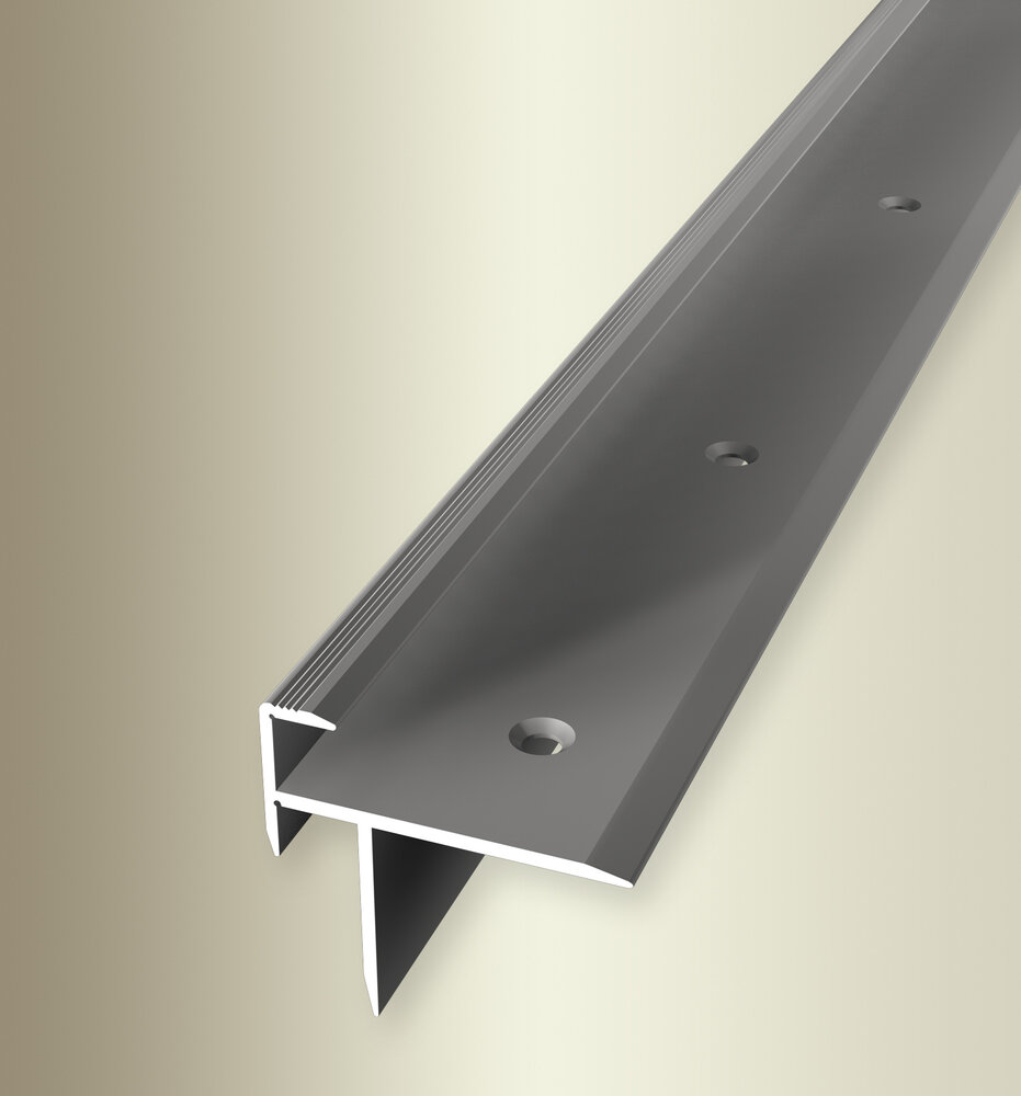 Küberit Alu Treppenkantenprofil Typ 209, 8,7 mm, 270 cm, edelstahloptik (F2) Küberit Alu Treppenkantenprofil Typ 209, 8,7 mm, 270 cm, edelstahloptik (F2)