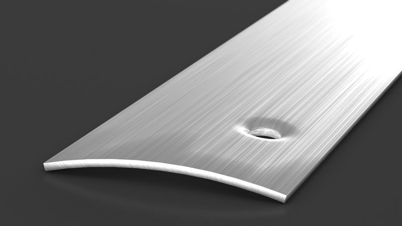 PRINZ Edelstahl Übergangsprofil Nr. 113 S, 40 mm, 500 cm, Edelstahl gebürstet