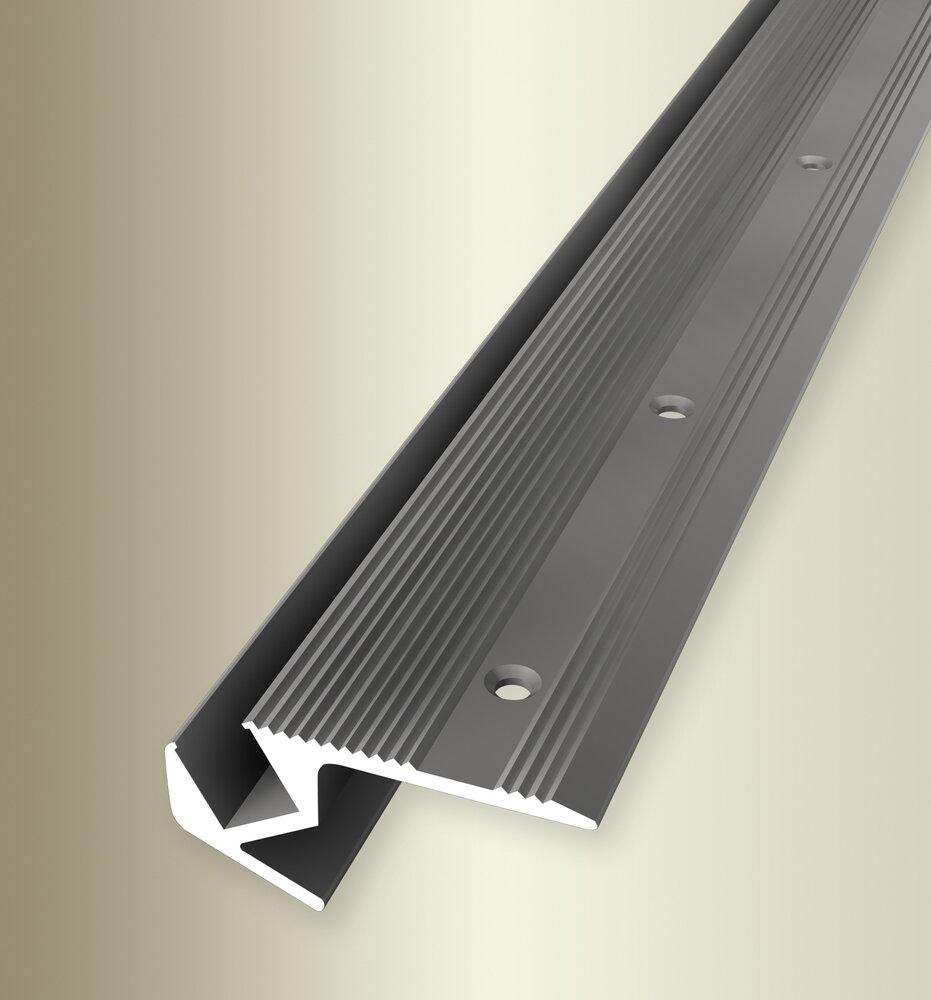 Küberit Treppenkantenprofil für LED-Leuchten Typ 891, 250 cm, edelstahloptik (F2) Küberit Treppenkantenprofil für LED-Leuchten Typ 891, 250 cm, edelstahloptik (F2)