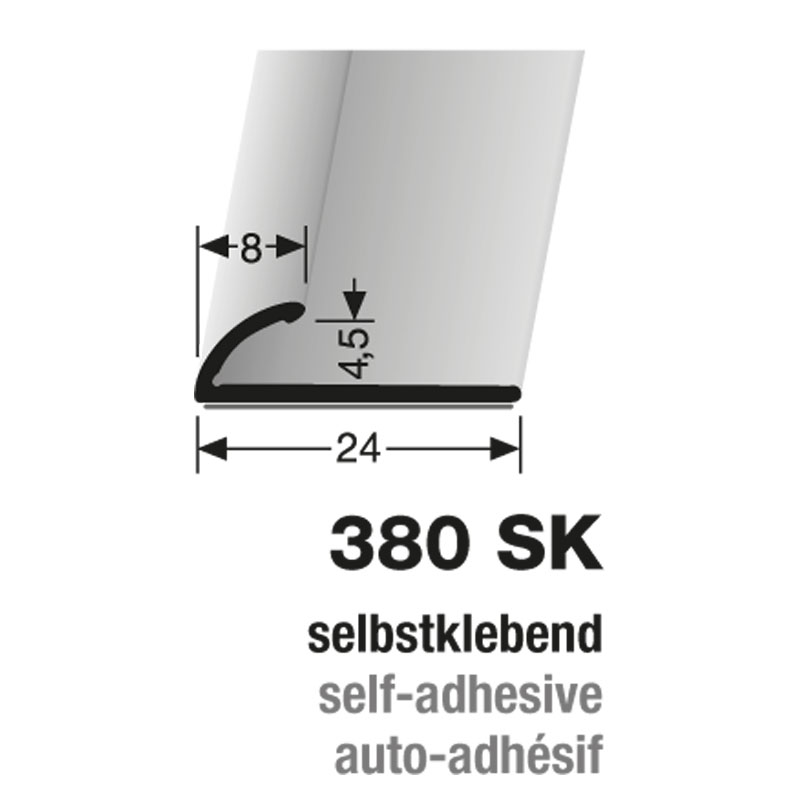 Küberit Alu Abschlussprofil Typ 380 SK, 90 cm, bronze (F6) Küberit Alu Abschlussprofil Typ 380 SK, 90 cm, bronze (F6)