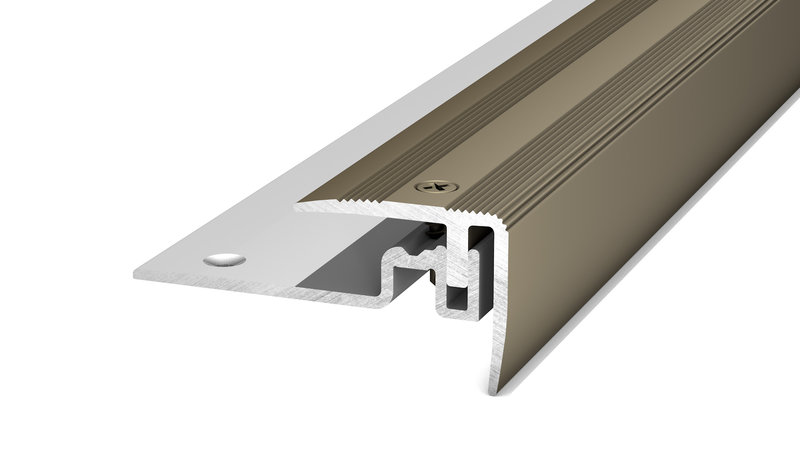 PRINZ PS400 Alu Treppenkantenprofil Nr. 420, 30 x 25 mm, 250 cm, edelstahloptik matt PRINZ PS400 Alu Treppenkantenprofil Nr. 420, 30 x 25 mm, 250 cm, edelstahloptik matt