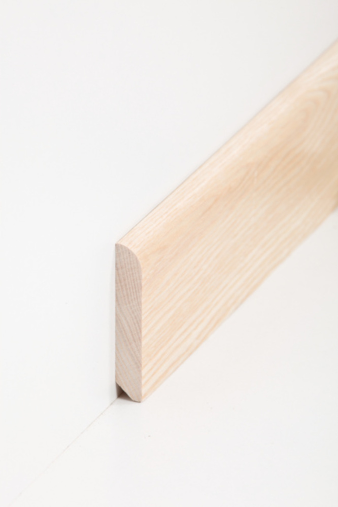 SÜDBROCK Holz Sockelleiste Esche 10 x 58 mm, natur lackiert, 240 cm SÜDBROCK Holz Sockelleiste Esche 10 x 58 mm, natur lackiert, 240 cm