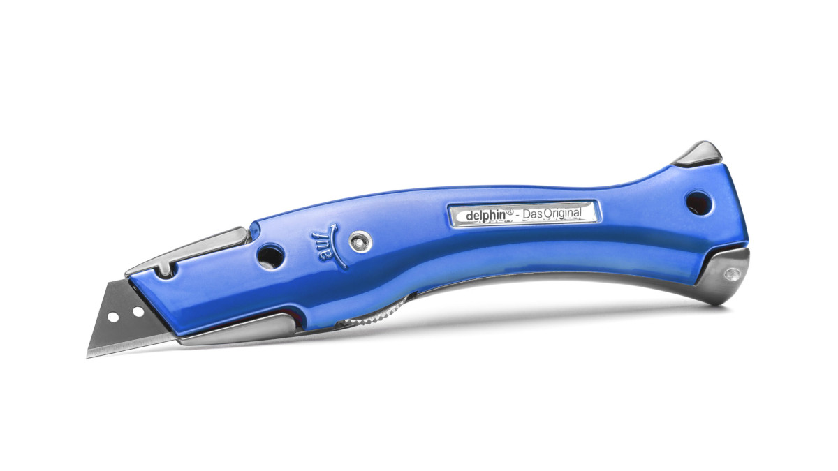 Delphin® 03 - Universalmesser Das Original, Style-Edition 2-farbig, Candy Schwarz-Candy Blau Delphin® 03 - Universalmesser Das Original, Style-Edition 2-farbig, Candy Schwarz-Candy Blau