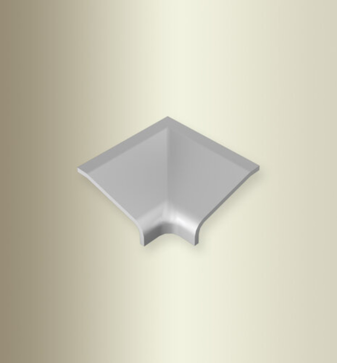 Küberit 90° Innenecken Typ 928 IE, Kunststoff lackiert silber (F4) Küberit 90° Innenecken Typ 928 IE, Kunststoff lackiert silber (F4)
