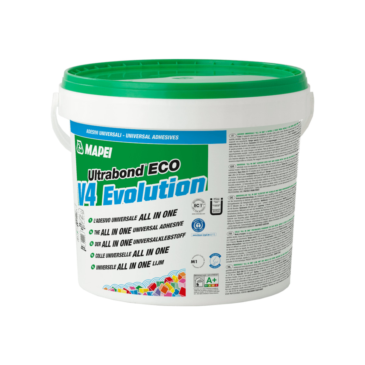 MAPEI Ultrabond Eco V4 Evolution - Universal-Dispersionsklebstoff für alle Bodenbeläge Innenbereich MAPEI Ultrabond Eco V4 Evolution - Universal-Dispersionsklebstoff für alle Bodenbeläge Innenbereich