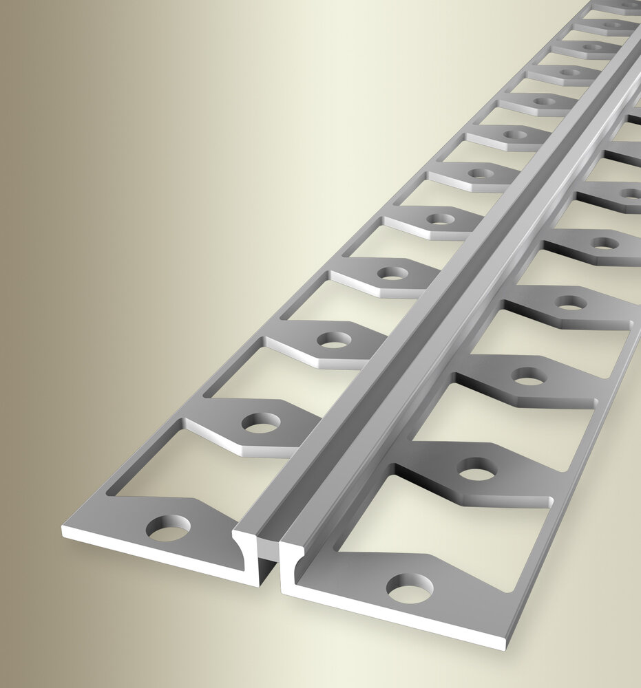 Küberit Alu Dehnungsprofil Typ 302 S, silber, 4,5 mm, grau, 250 cm Küberit Alu Dehnungsprofil Typ 302 S, silber, 4,5 mm, grau, 250 cm