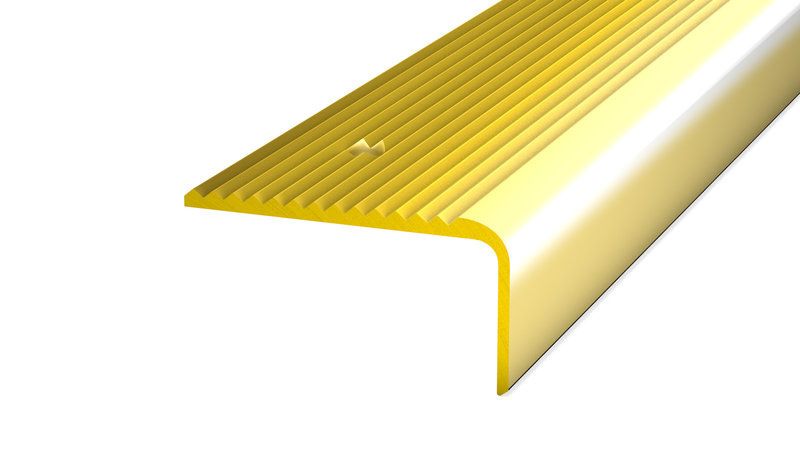 PRINZ Treppenkantenprofil Nr.182 45 x 23 mm, 250 cm, Reinmessing PRINZ Treppenkantenprofil Nr.182 45 x 23 mm, 250 cm, Reinmessing