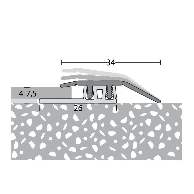 PRINZ PROFI-DESIGN Anpassungsprofil Nr. 324, 34 mm, in verschiedenen Farben