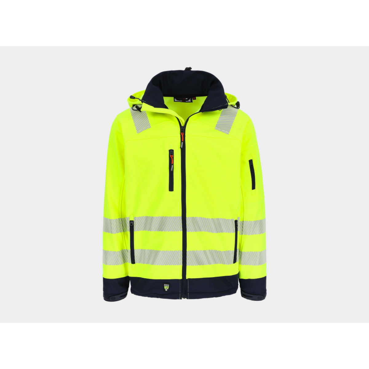 HEROCK® Gregor High Viz Thermo-Softshelljacke, gelb/marineblau, Gr. 2XL