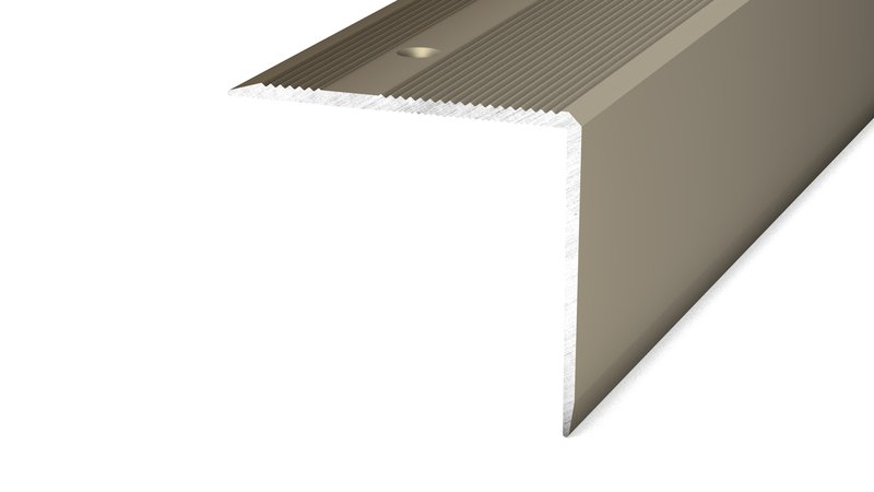 PRINZ Treppenkantenprofil Nr. 294, 45 x 40 mm, 100 cm, edelstahloptik matt PRINZ Treppenkantenprofil Nr. 294, 45 x 40 mm, 100 cm, edelstahloptik matt