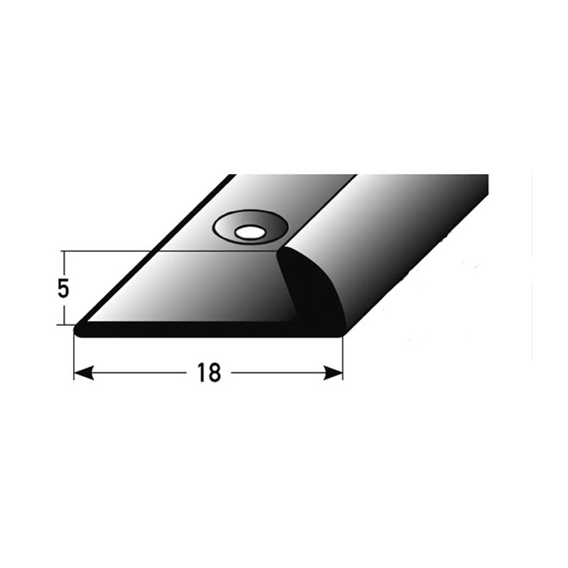 AUER Alu Einfassprofil Typ 268, 5 mm, 270 cm, silber AUER Alu Einfassprofil Typ 268, 5 mm, 270 cm, silber