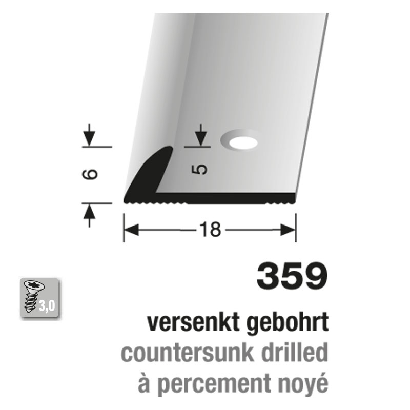 Küberit Alu Abschlussprofil Typ 359, 100 cm bronze (F6) Küberit Alu Abschlussprofil Typ 359, 100 cm bronze (F6)