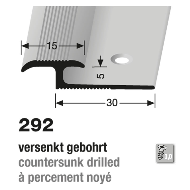 Küberit Alu Doppel-Einfassprofil Typ 292, 270 cm, bronze (F6) Küberit Alu Doppel-Einfassprofil Typ 292, 270 cm, bronze (F6)