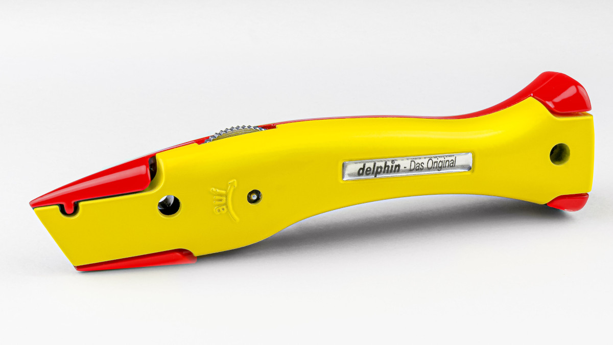 Delphin® 03 - Universalmesser Das Original, Club-Edition 2-farbig, gelb-rot Delphin® 03 - Universalmesser Das Original, Club-Edition 2-farbig, gelb-rot