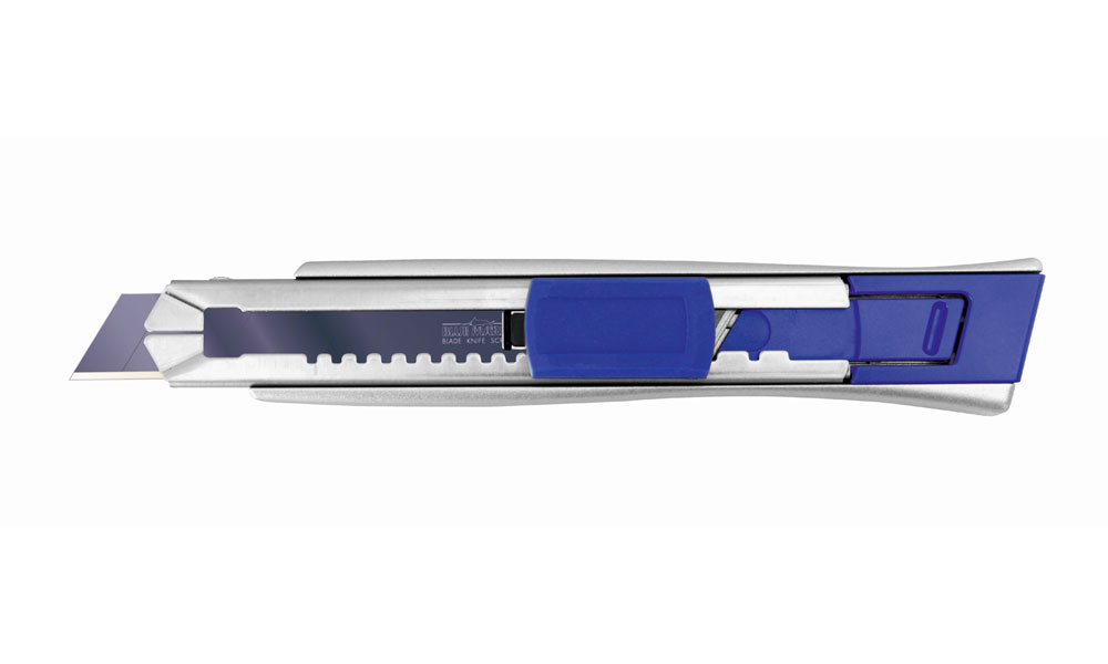 Blue Marlin 2000 Cuttermesser 18 mm mit Autostop Klingenarretierung und Ersatzklingenmagazin