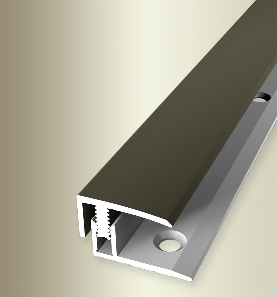 Küberit Abschlussprofil Mono-Clip Typ 557, 200 cm, bronze (F6) Küberit Abschlussprofil Mono-Clip Typ 557, 200 cm, bronze (F6)