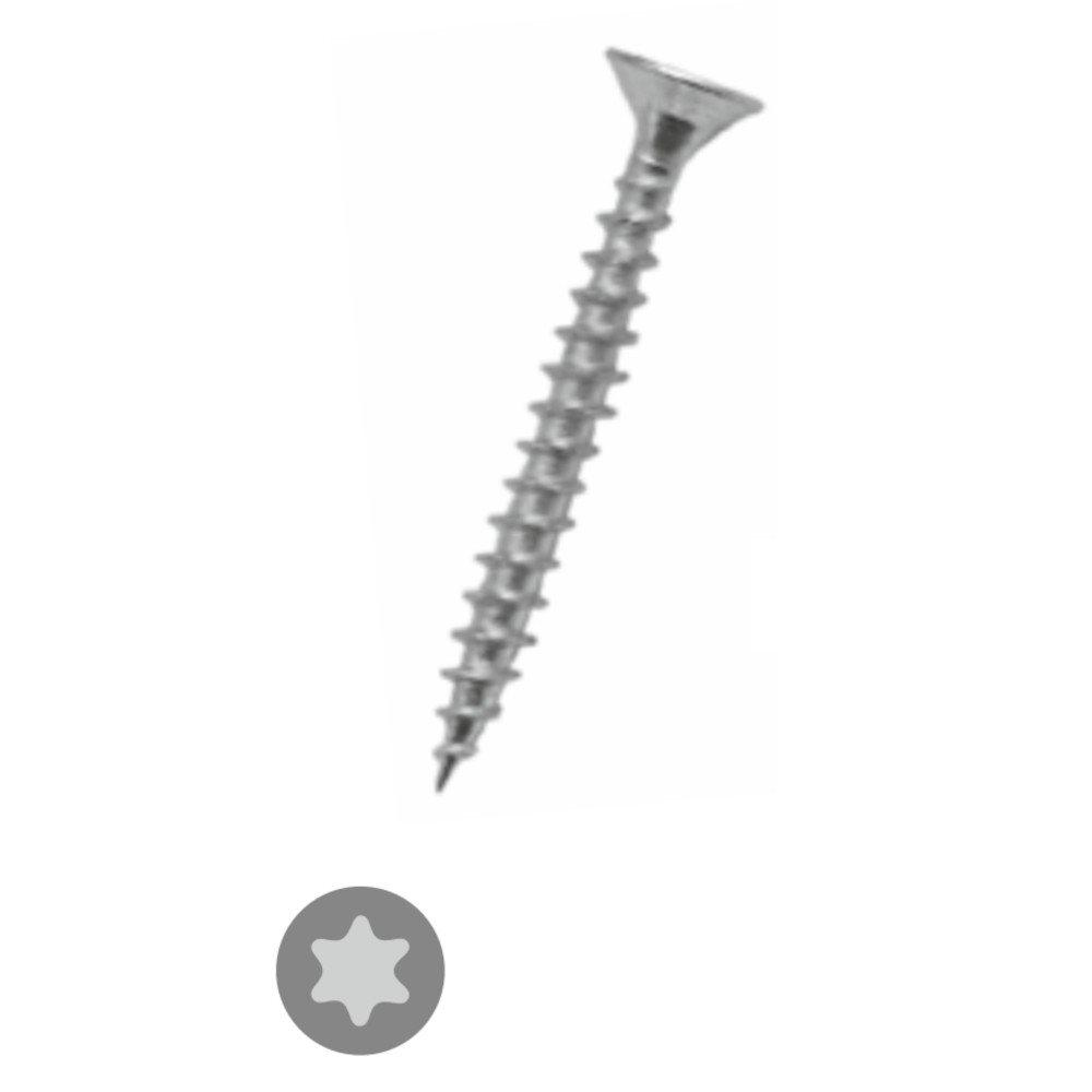 Küberit Holzschraube verzinkt 3.5 x 30 mm - Torx T15 - Senkkopf gehärtet, 1000 St. Küberit Holzschraube verzinkt 3.5 x 30 mm - Torx T15 - Senkkopf gehärtet, 1000 St.