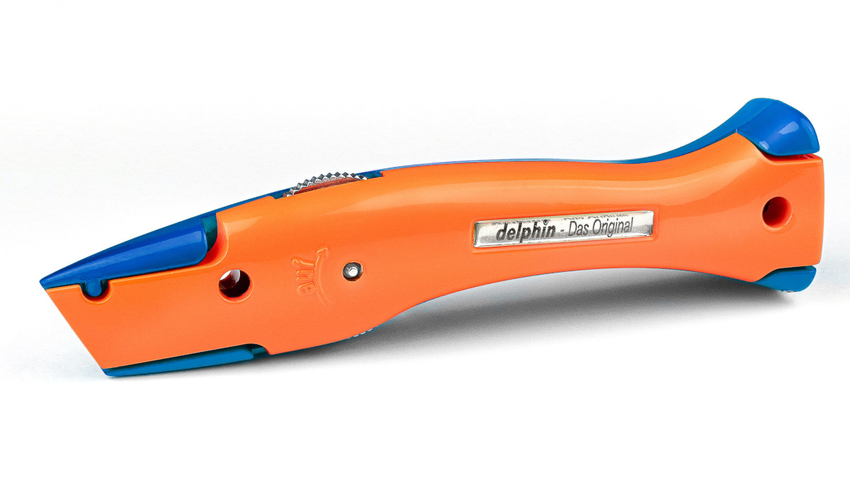 Delphin® 03 - Universalmesser Das Original, blau-orange