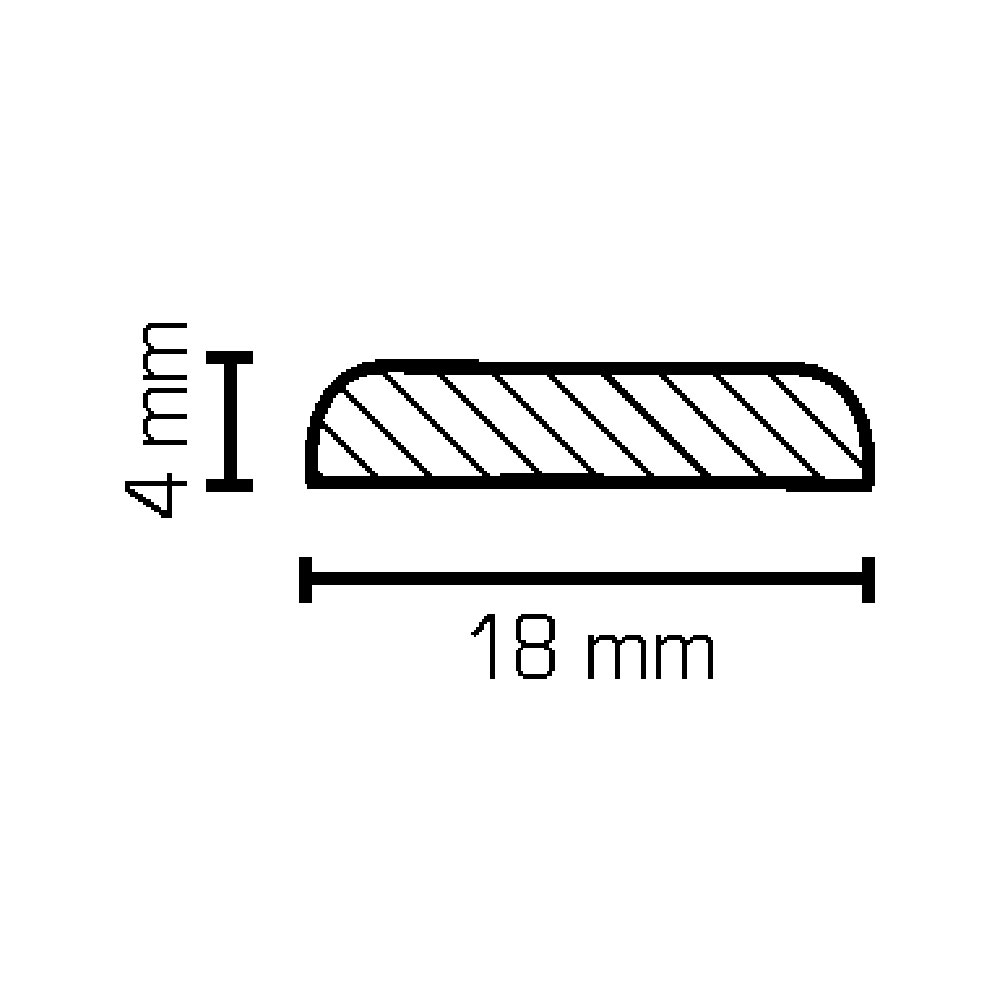 SÜDBROCK Roh- und Deckleiste 4 x 22 mm, roh, 200 cm SÜDBROCK Roh- und Deckleiste 4 x 22 mm, roh, 200 cm