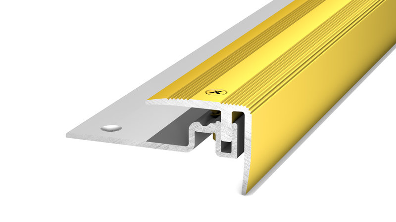 PRINZ PS400 Alu Treppenkantenprofil Nr. 420, 30 x 25 mm, 100 cm, gold PRINZ PS400 Alu Treppenkantenprofil Nr. 420, 30 x 25 mm, 100 cm, gold