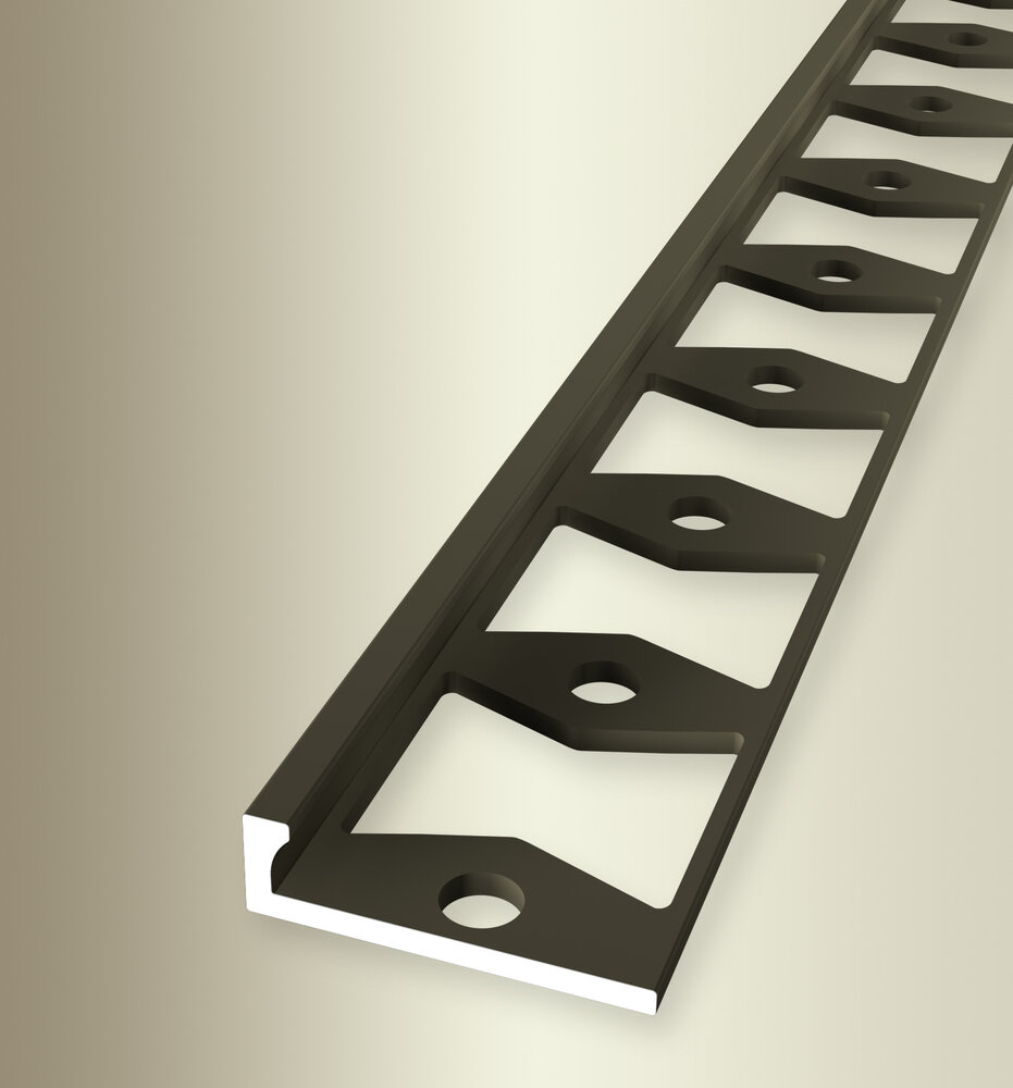 Küberit Fliesenabschlußprofil 2,5 mm Typ 300 G, 250 cm, bronze (F6)