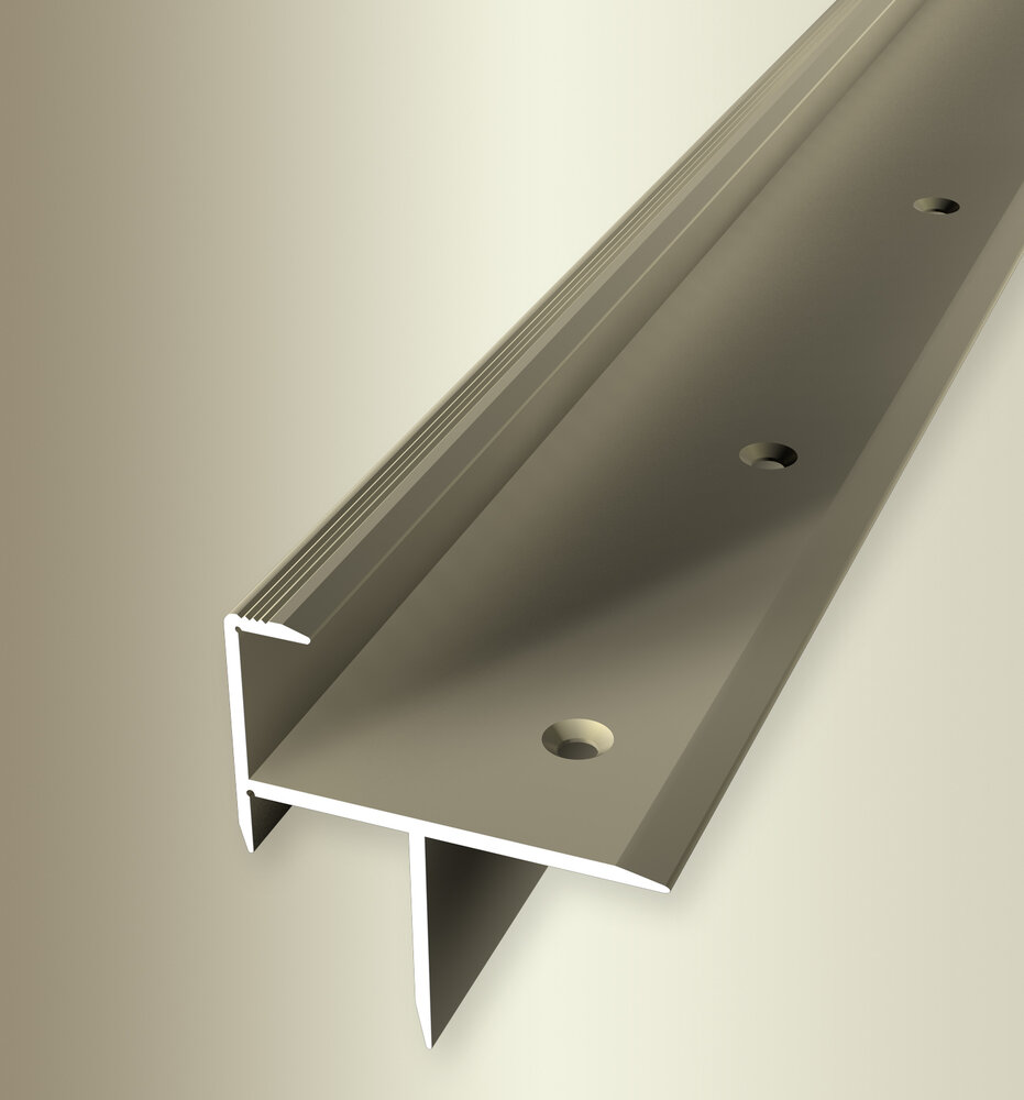 Küberit Alu Treppenkantenprofil Typ 206, 15,5 mm, 100 cm, sand (F9) Küberit Alu Treppenkantenprofil Typ 206, 15,5 mm, 100 cm, sand (F9)