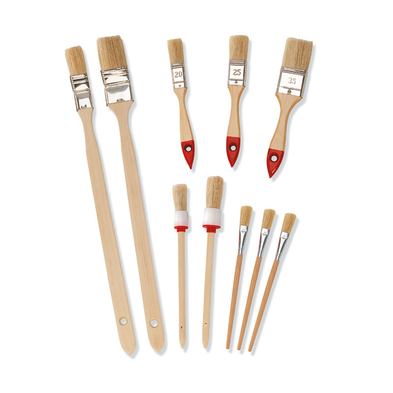 Pinsel-Set. 10-tlg. helle China-Borste Pinsel-Set. 10-tlg. helle China-Borste