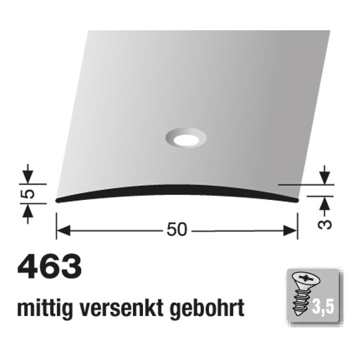 Küberit Alu Übergangsprofil 50 mm Typ 463, 90 cm, sand (F9) Küberit Alu Übergangsprofil 50 mm Typ 463, 90 cm, sand (F9)