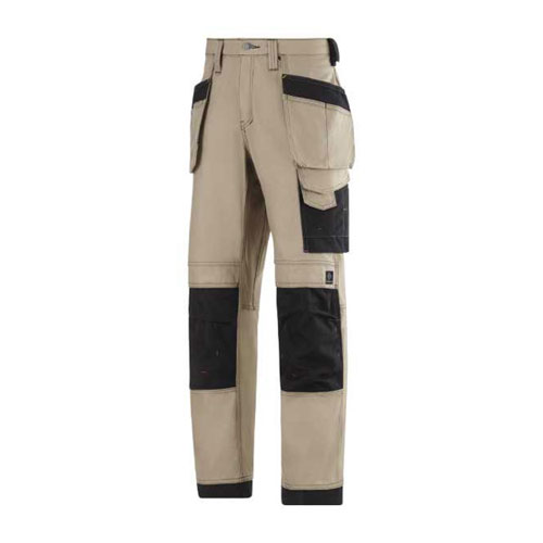 SNICKERS Canvas+T Bundhose mit Holstertaschen beige/schwarz, Gr. 160 SNICKERS Canvas+T Bundhose mit Holstertaschen beige/schwarz, Gr. 160